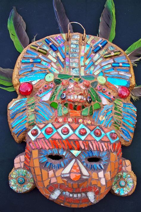 Aztec Mask 5 Aztec Mask Mayan Art Aztec Art