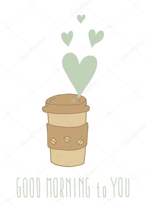 Cute Cartoon Doodle Coffee Cup — Stock Vector © Artnis