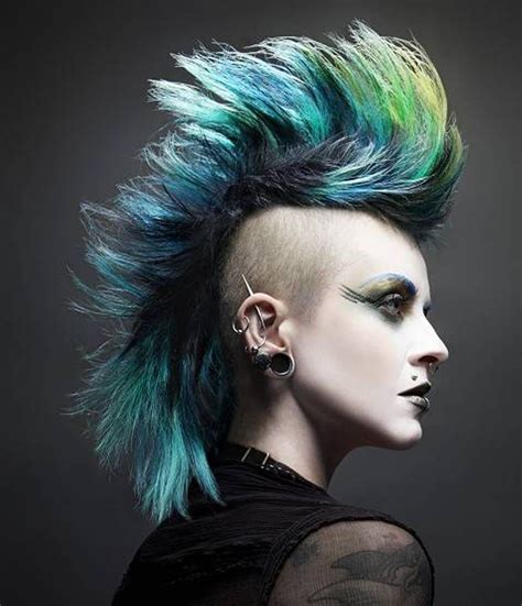 Men who love punk ideals are often spotted with these impressing hairstyles, tattoos, piercings, and small badges attached to their belts, shirts, or vests. 20 Best Collection of Punk-rock Princess Faux Hawk Hairstyles