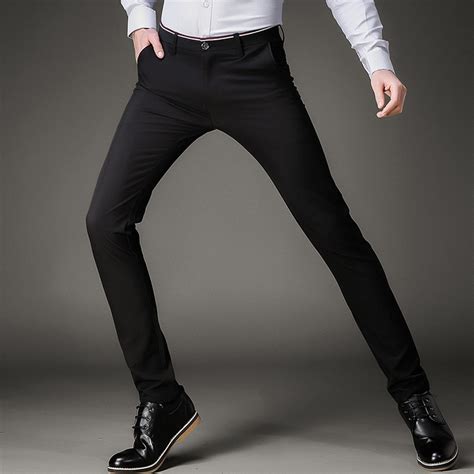 Buy Fashion Skinny Casual Pants Men Stretch Business