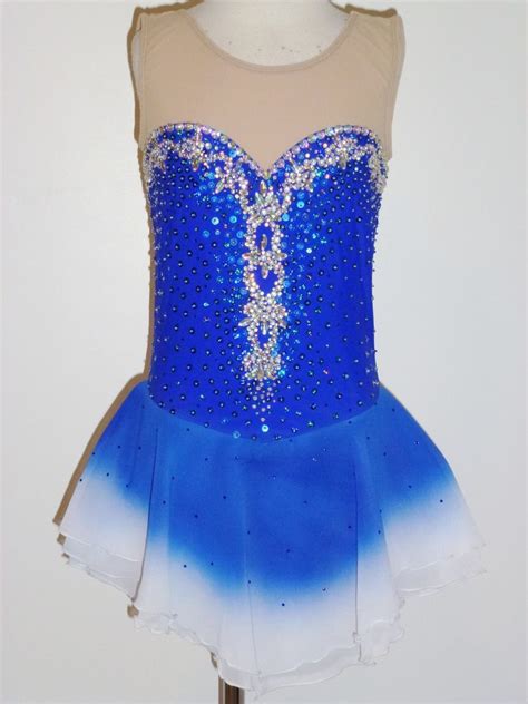 Beautiful And Lovely Ice Skating Dress Custom Made To Fit Figure