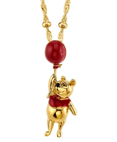 Rocklove Disneys Christopher Robin Pooh And Balloon 20 Pendant Necklace