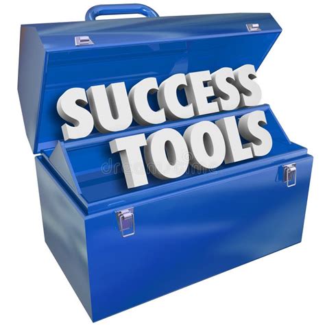 Success Tools Toolbox Skills Achieving Goals Stock Illustration
