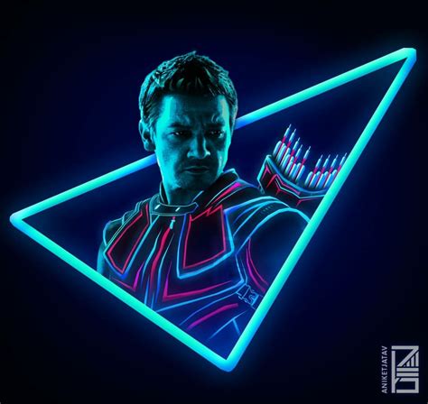 Find over 100+ of the best free marvel images. Neon Hawkeye (@aniketjatav) | Marvel artwork, Marvel ...