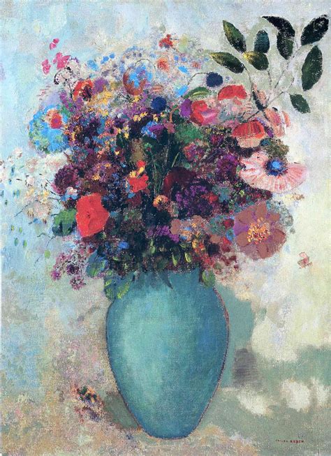 Hibiscus flowers clipart at getdrawings. Flowers in a Turquoise Vase, c.1912 - Odilon Redon ...