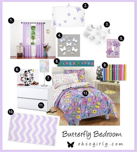 See more ideas about bedding sets, bed, butterfly bedding. Lilac Purple girly butterfly themed girls bedroom decor ...