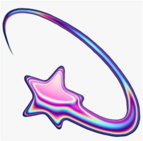 Holo Holographic Shootingstar Stars Star Emoji Iridesce Aesthetic
