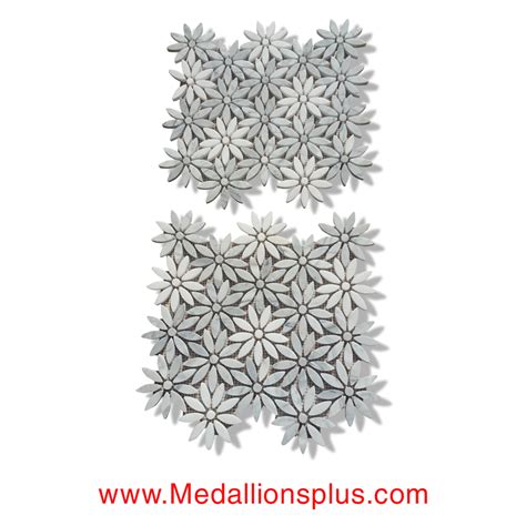 Get marble tiles from one of the most trusted suppliers of affordable stone tiles that has a amazing range to choose from for your home in melbourne. Daisy - Carrara & Thassos White Marble Polished Mosaic ...