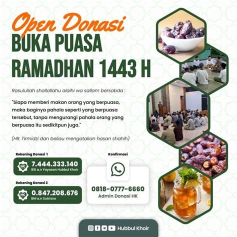 Open Donasi Buka Puasa Ramadhan H Atmago
