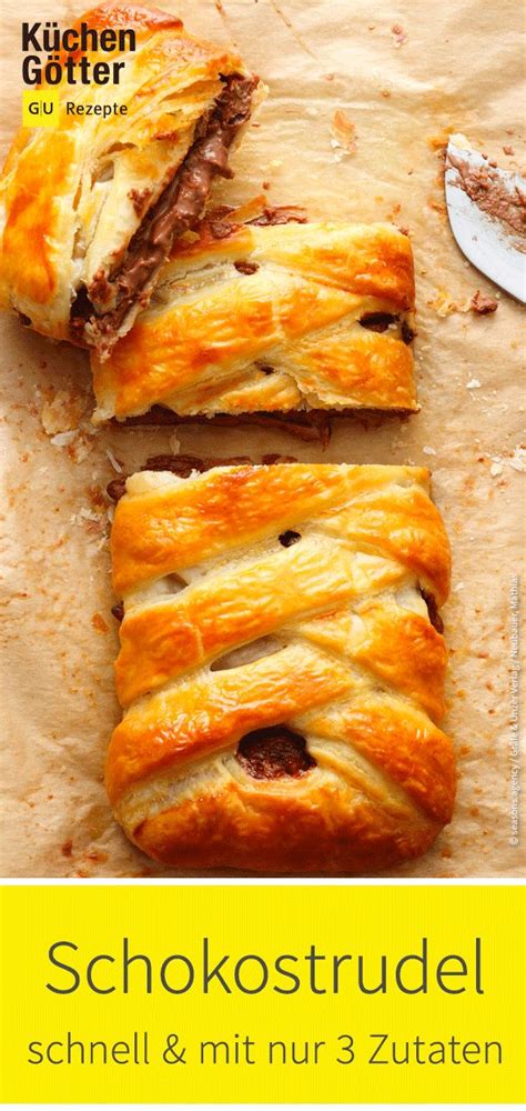 Für dieses rezept verwende ich fertigen blätterteig aus dem supermarkt, da es ein schnelles rezept sein soll und es ziemlich aufwändig ist. Schneller Schoko-Strudel mit 3 Zutaten | Rezept (mit ...