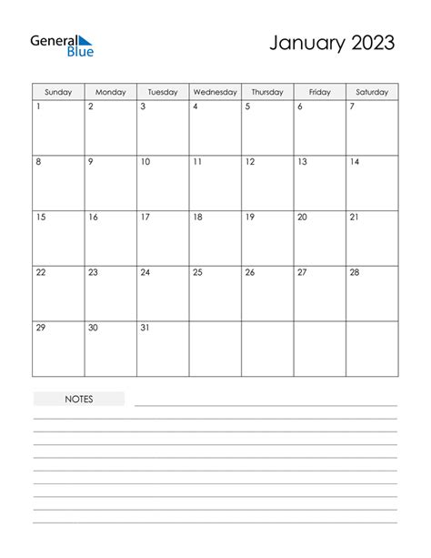 January 2023 Calendar Pdf Word Excel January 2023 Calendar Pdf Word