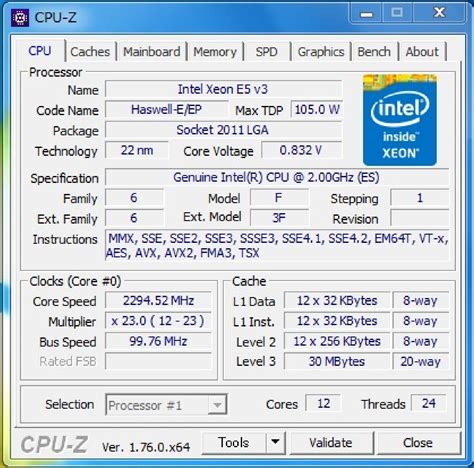 Used Intel Xeon E5 2658 V3 Es Lga2011 3 12c Compatible With X99 I7