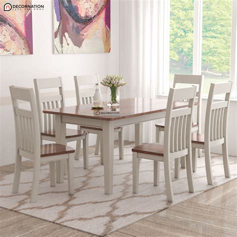 Narrower rectangles can work well in a narrow room, but if the table is any. Chimay 6 Seater Wooden Dining Table - White - Decornation