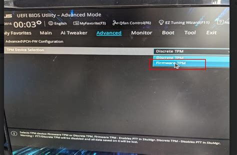 How To Enable Tpm 20 On The Asus Rog Strix Z370 E Series Gaming