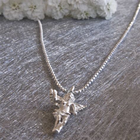 Sterling Silver Guardian Angel Necklace By Tales From The Earth