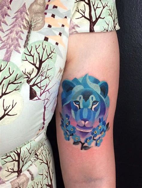Sasha Unisex Lion Watercolor Animal Tattoo Tattoo Trends Tattoos