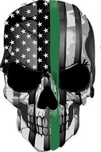 Sticker comes in customized bag with cardboard backing to prevent bending or folding. Thin Green Line Punisher version 2 USA Flag Exterior ...