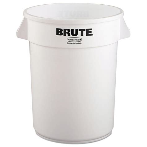 Rubbermaid Commercial Products Brute 20 Gal White Round Trash Can