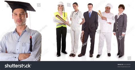 Graduate University Student Choosing Future Occupation Stock Photo