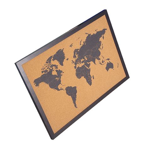 High Quality Decorative Soft Bulletin Board Custom World Map Printed