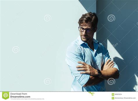 Portrait Of A Young Businessman Stock Photo Image Of Employee