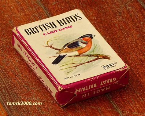 1968 British Birds Vintage Card Game By Pepys England Tomsk3000