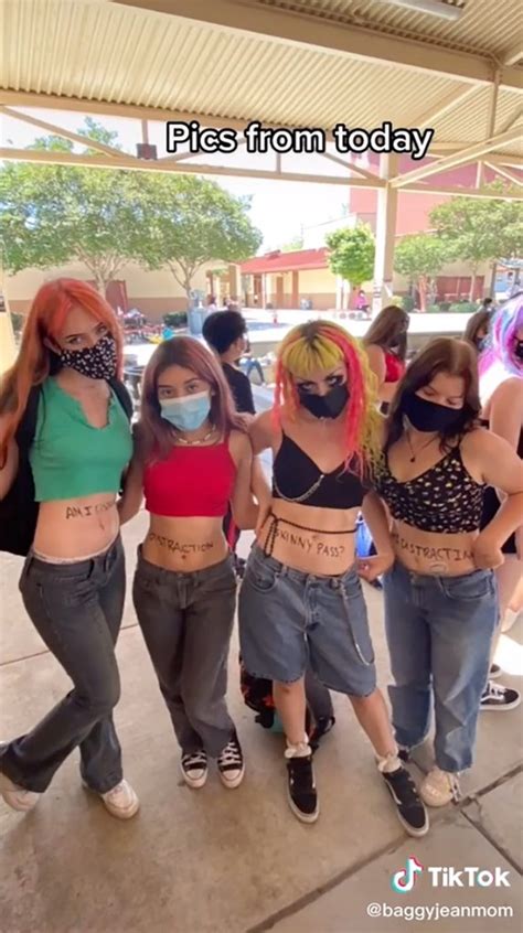Teens Bare Bellies To Protest Schools Sexist Dress Code