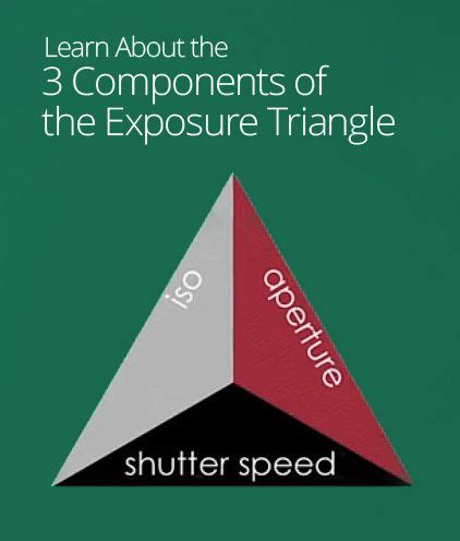 3 Components Of The Exposure Triangle Aperture And Shutter Speed