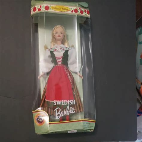 swedish barbie dolls of the world collector edit doll mattel 24672 1999 20yr 16 96 picclick