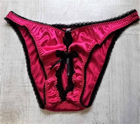 Women Pink Panties Crotchless Panties Sexy Lingerie Erotic Etsy