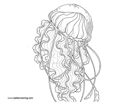 Jellyfish Coloring Pages by DillEmma - Free Printable Coloring Pages