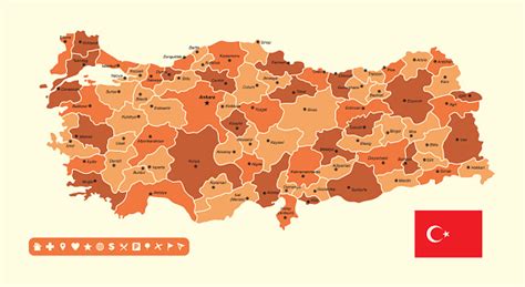 Immagini dal ragusano durante la scossa di terremoto! Turchia Mappa - Immagini vettoriali stock e altre immagini ...