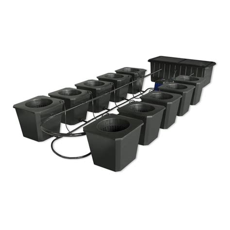 Buy Supercloset Bubble Flow Buckets Hydroponic System All Green