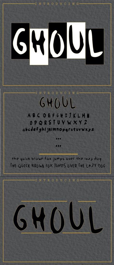 Ghoul Font Halloween Fonts Cool Fonts Fonts