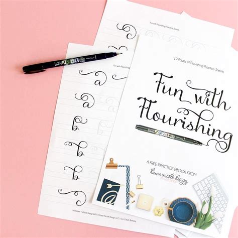 20 Free Brush Lettering Practice Worksheets Brush Lettering Practice