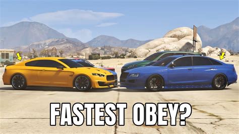 Gta 5 Online Which Is Fastest Obey Youtube