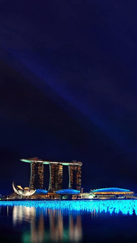 Iphone Singapore Night Wallpapers Wallpaper Cave