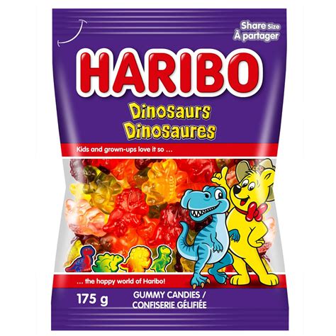 Haribo Dinosaurs Gummy Candy No Artificial Colours Walmart Canada
