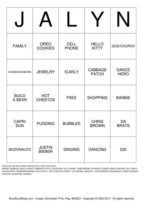 Bingo Cards To Download Print And Customize 3dd