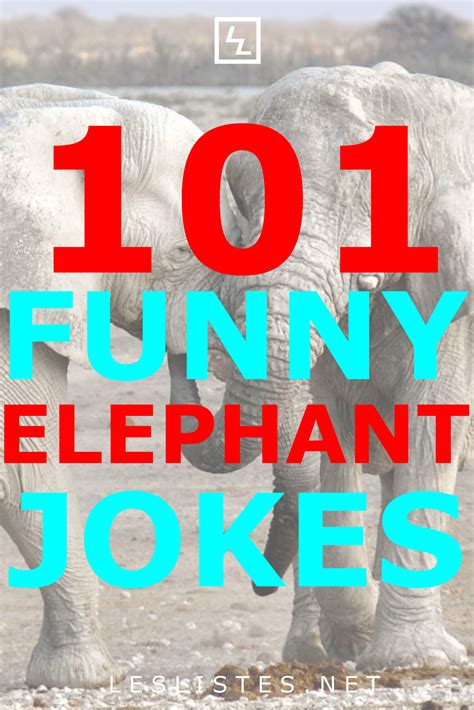Top 101 Funny Elephant Jokes That Are So Big You Will Lol Les Listes Artofit