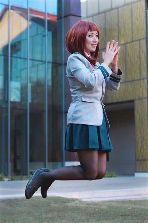 Ochako Uraraka With Pocky Bnha Cosplay By Firecloak On Deviantart