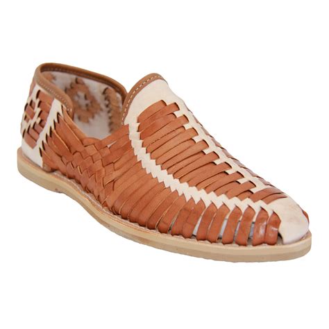 Mens Leather Authentic Mexican Huarache Sandal Closed Toe