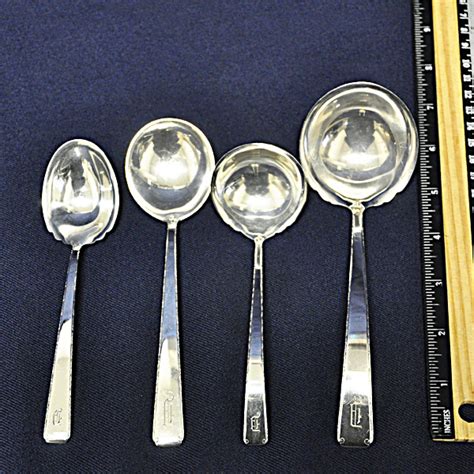 Old Lace Sterling Silver Flatware Set Patented By Towle In 1939 6 P