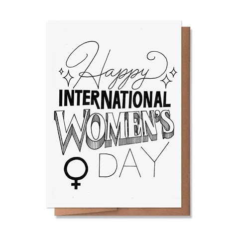 Happy International Womens Day Greeting Card Feminist Cards For