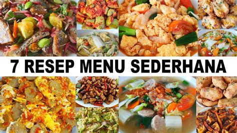 Resep Menu Sederhana Enak Dan Mudah Aneka Masakan Sehari Hari