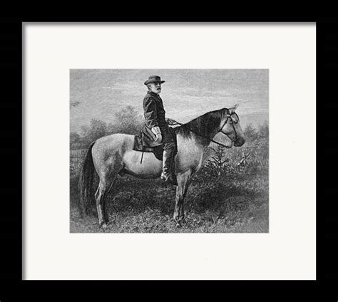 Robert E Lee On His Horse Traveler Framed Print By