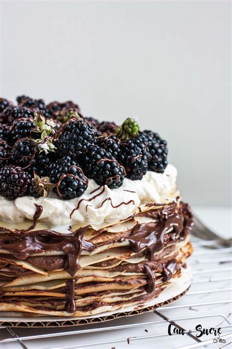 Epic Chocolate And Blackberry Crepe Cake Recipe Crepe Cake