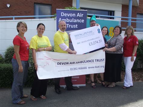 Ee Plymouth Chose Devon Air Ambulance Trust As Their Charity Of The