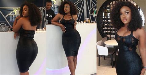 Bbnaija’s Cee C And Her Hourglass Shape In A Sexy Black Dress Photos Yabaleftonline