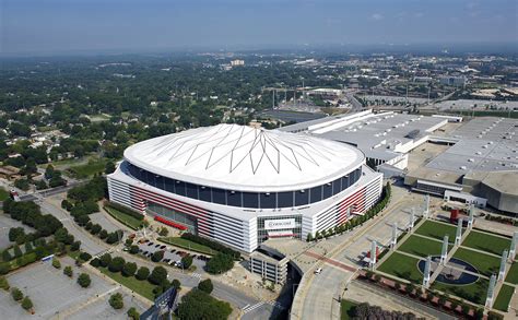 Georgia Dome Aerial Atlanta Falcons Nfl Stadiums Georgia Dome